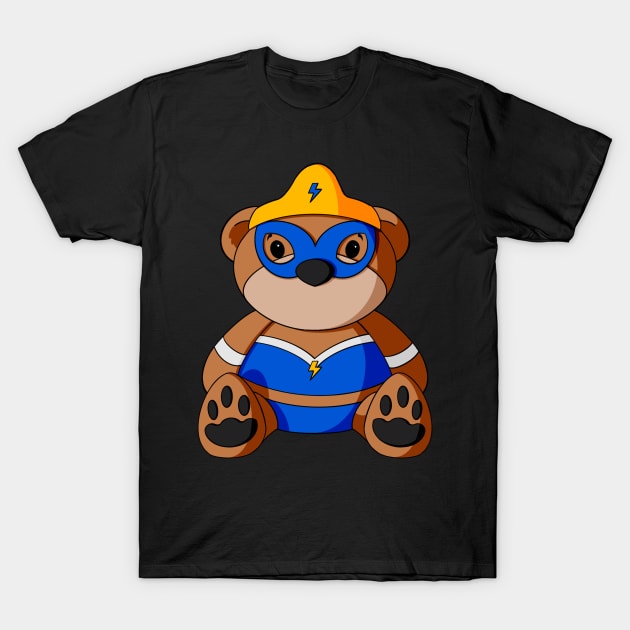 Superhero Teddy Bear T-Shirt by Alisha Ober Designs